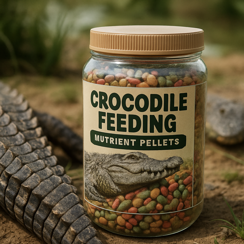 Nutrient pellets for crocodiles